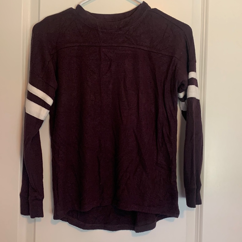 Rumi & Ryder girls thin sweater, dark purple, size M 8-10